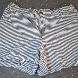 Old Navy OG Chino Blue and White Striped Women's shorts size XL